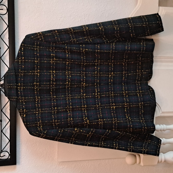 Sag harbor jacket women's size 14 tweed colorful - Picture 9 of 10